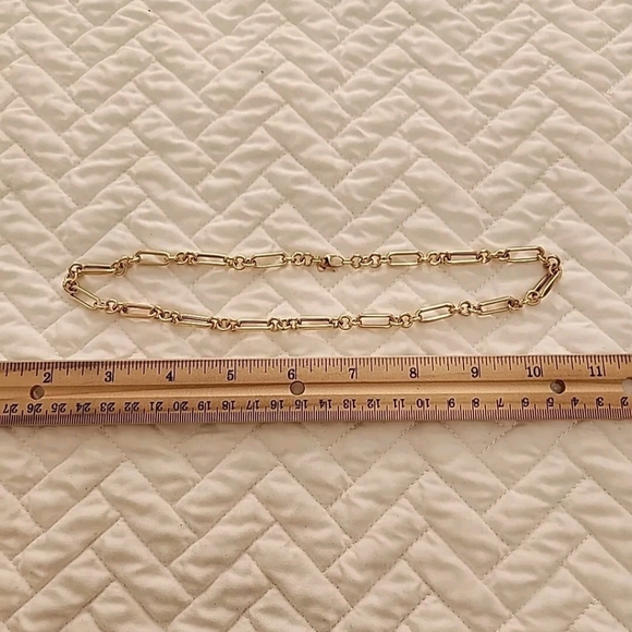 Stefano Oro 14k Yellow Gold 18" Semi Solid Figaro Rolo Link Necklace Chain 8.4 g - Picture 3 of 11